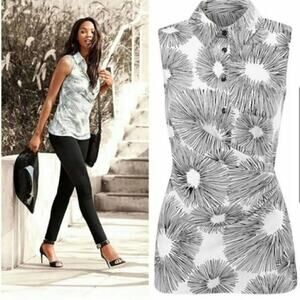 CAbi - Priority Faux Wrap Top